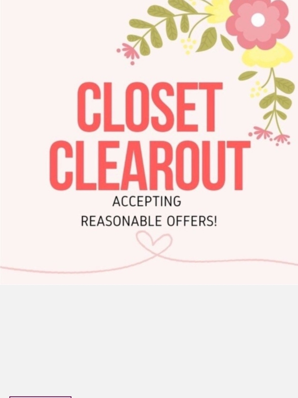 Closet Clearout Make An Offer